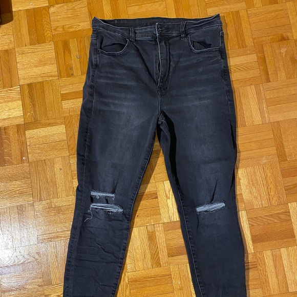 Black Ripped Jeans - Picture 1 of 3